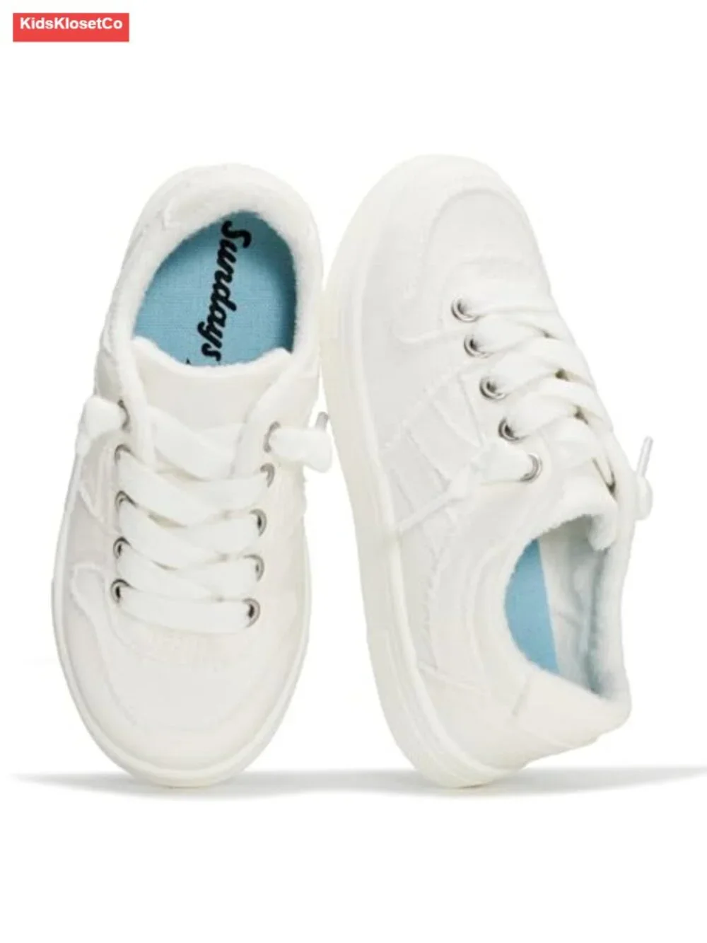 Kids Girls Canvas Sneakers Non-Slip Lace-Up Casual Lightweight Shoes